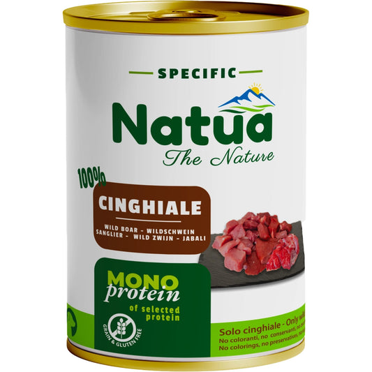 Natua Dog Cinghiale 400g – Umido Monoproteico Naturale per Cani