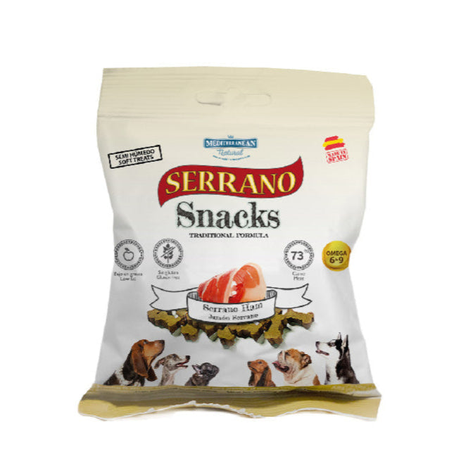 SERRANO Snack Naturali per Cani 85g – Morbidi, Sicuri e Senza Glutine