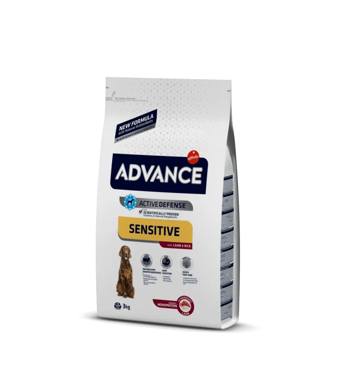 Crocchette per cani adulti Advance  secco completo sensitive -3 kg