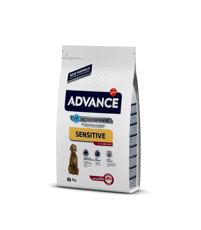 Crocchette per cani adulti Advance  secco completo sensitive -3 kg