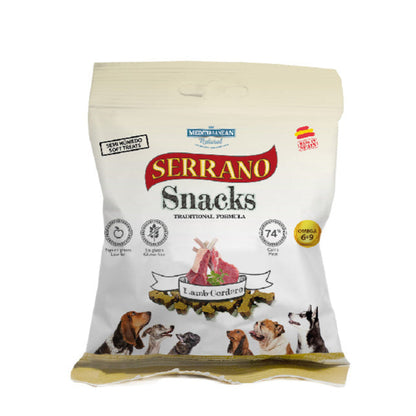 SERRANO Snack Naturali per Cani 85g – Morbidi, Sicuri e Senza Glutine
