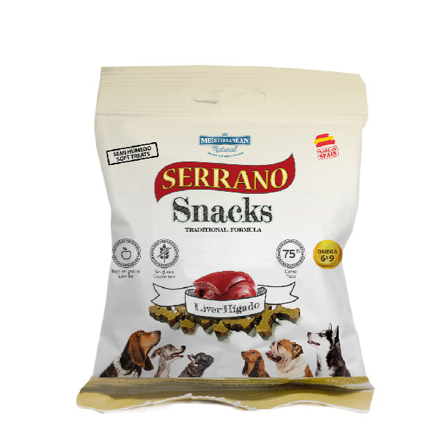 SERRANO Snack Naturali per Cani 85g – Morbidi, Sicuri e Senza Glutine